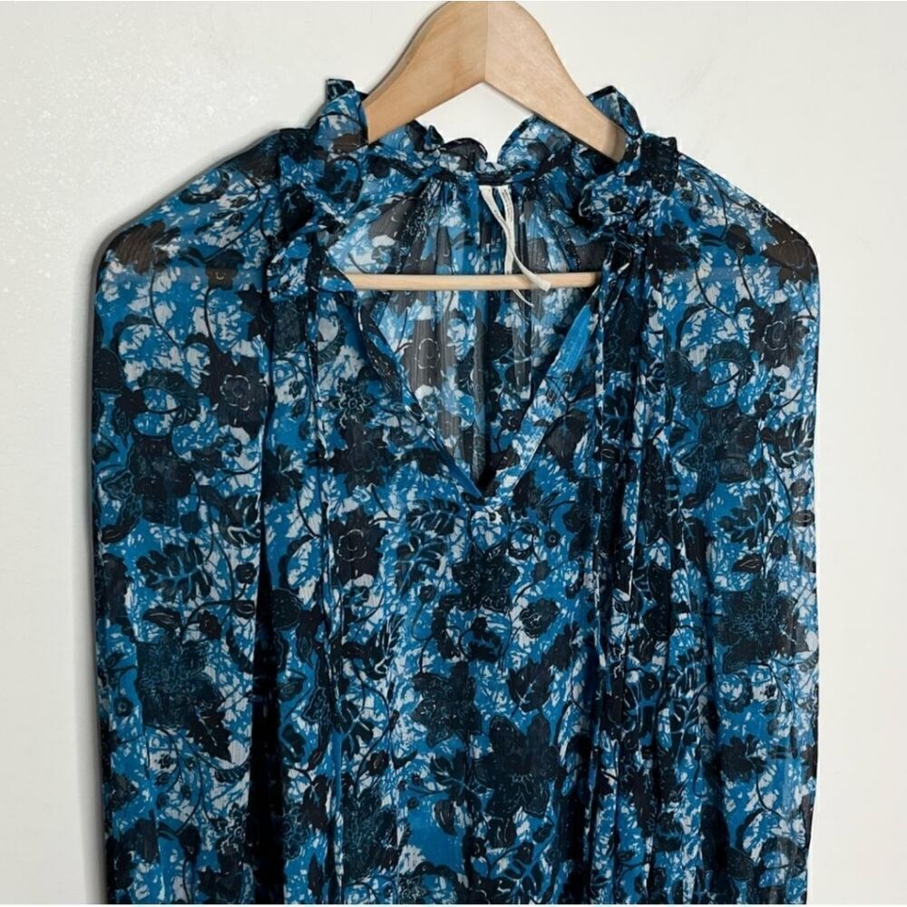 Anthropologie Floral Peasant Blouse XSMALL - Picture 4 of 10